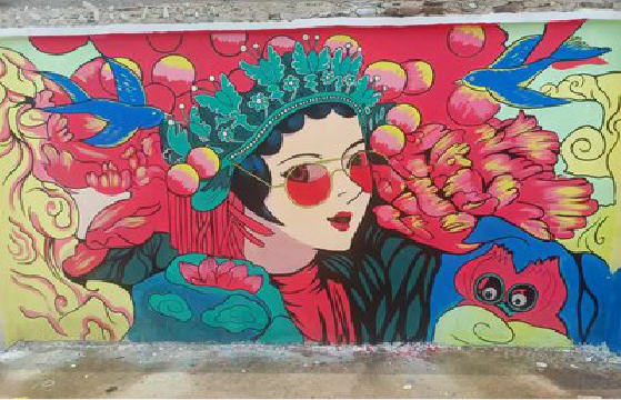 新邵墙体彩绘-网红墙