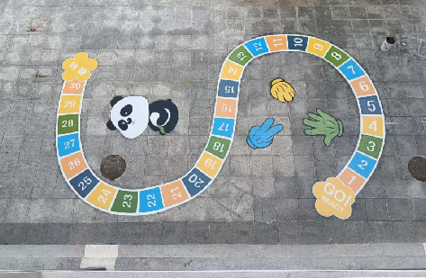 新邵地面游戏彩绘