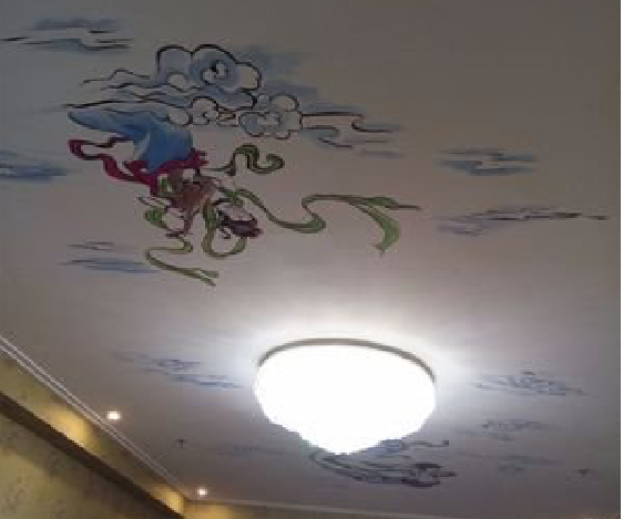 新邵如何快速绘制天花板上的手绘墙？