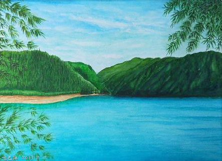 新邵在墙绘中，如何绘画绿水青山？